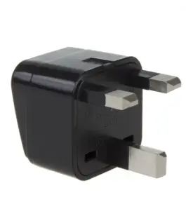 Maclean адаптер EU socket for UK MCE154 plug черен