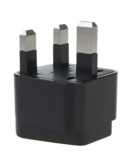 Maclean адаптер EU socket for UK MCE154 plug черен