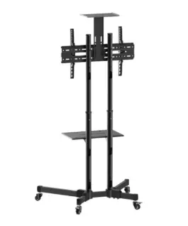 Alternative view of Techly Mobile TV stand for 37-70 inches 50 kg, two shelves
