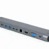 Gembird USB-C Hub HDMI GbE 5xUS B 2.0 3.1 3xUSB-C 1xPD