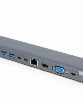 Gembird USB-C Hub HDMI GbE 5xUS B 2.0 3.1 3xUSB-C 1xPD