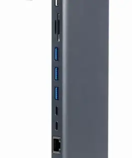 Gembird USB-C Hub HDMI GbE 5xUS B 2.0 3.1 3xUSB-C 1xPD