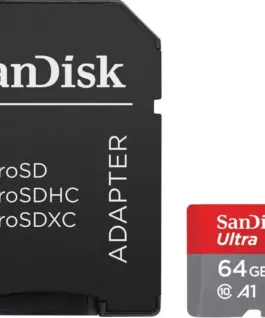 SanDisk Ultra microSDXC card 64GB 140MB/s A1 + адаптер SD