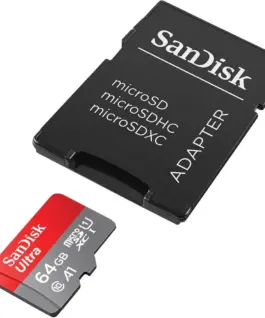 Alternative view of SanDisk Ultra microSDXC card 64GB 140MB/s A1 + адаптер SD