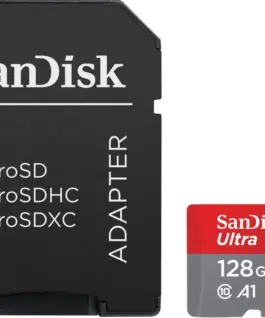 SanDisk Ultra microSDXC card 128GB 140MB/s A1 + адаптер SD