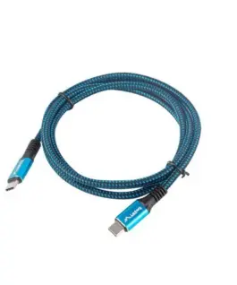 Lanberg кабел USB-C M/M USB4 1.2m 100W 8K 60HZ черен-blue