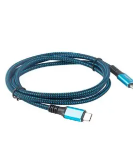 Lanberg кабел USB-C M/M USB4 1.2m 100W 8K 60HZ черен-blue