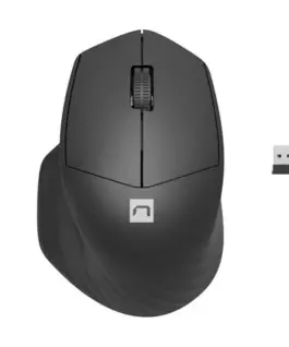 Natec Wireless мишка Siskin 2 1600 DPI Bluetooth 5.0 + 2.4 GHz черен
