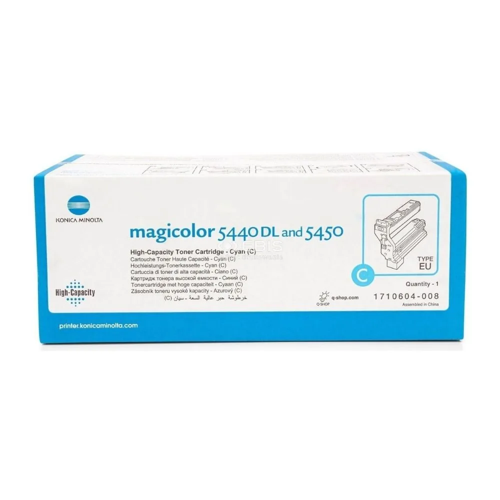 ТОНЕР КАСЕТА ЗА KONICA MINOLTA MC 5440/5450 Series - Cyan - HIGH CAPACITY - PN 1710604008 (1710604-008) /