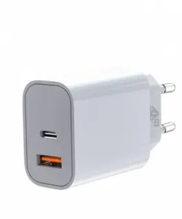 TB универсално зарядно 2x3A USB C + USB A Power Delivery бял - Image 3