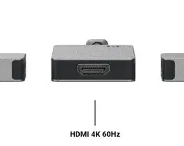 Alternative view of Green Cell Hub адаптер USB-C Connect 3xUSB 3.1 HDMI 4K 60Hz USB-C PD 85W