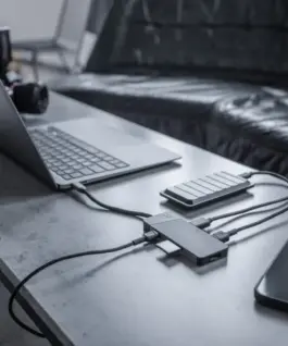 Green Cell Hub адаптер USB-C Connect 3xUSB 3.1 HDMI 4K 60Hz USB-C PD 85W