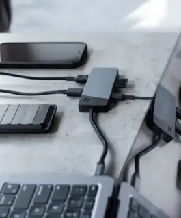 Green Cell Hub адаптер USB-C Connect 3xUSB 3.1 HDMI 4K 60Hz USB-C PD 85W