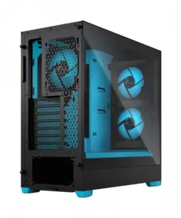 Fractal Design кутия за компютър Pop Air TG Clear Tint RGB cyan core - Image 3