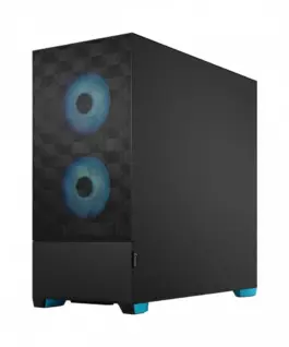 Fractal Design кутия за компютър Pop Air TG Clear Tint RGB cyan core - Image 4