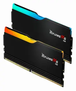Alternative view of Памет за компютър G.SKILL Ripjaws M5 RGB Black 64GB(2x32GB) DDR5-6000 - Intel XMP