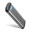 AXAGON Screwless RIBBED box EEM2-SA USB micro-B 3.2 Gen 1 - M.2 SATA SSD 30-80mm