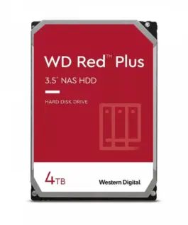 Western Digital Drive 35 inches червен Plus 4TB CMR 256MB/5400RPM