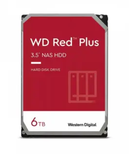 Western Digital Drive 35 inches червен Plus 6TB CMR 256MB/5400RPM