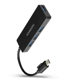 AXAGON Hub HUE-G1C 4x USB3.2 Gen 1 SLIM 14cm Type-C кабел