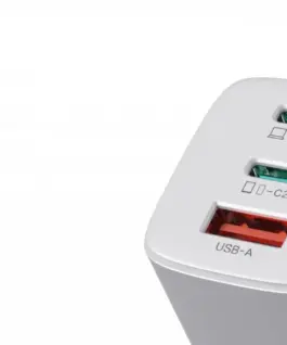 Alternative view of iBOX зарядно ILUC65 GaN 65W USB-C бял