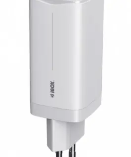 iBOX зарядно ILUC65 GaN 65W USB-C бял