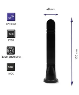 Qoltec 5G LTE omnidirectional DUAL