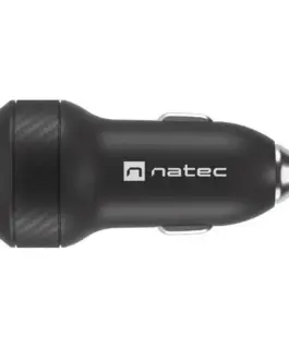 Natec зарядно за кола 1x USB 1x USB-C QC 3.0