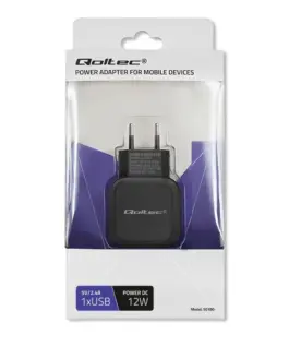 Qoltec Network зарядно 12W | 5V | 2.4A | USB
