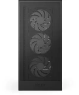 Alternative view of Кутия за компютър NZXT H5 Flow RGB 2024 Black, Mid-Tower