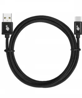 TB USB – USB C 3 m. кабел tape черен