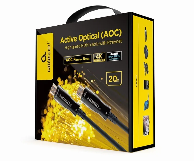 Gembird кабел AOC High Speed HDMI with ethernet premium 20 m - Image 2