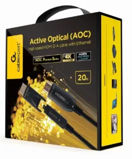 Alternative view of Gembird кабел AOC High Speed HDMI with ethernet 20 m with адаптер D/A