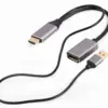 Gembird адаптер HDMI to DP 4K 60Hz USB-A poweчервен