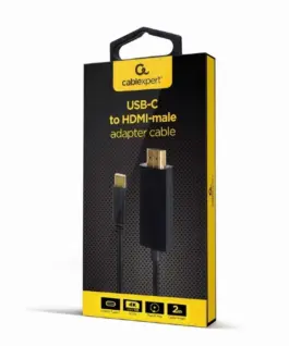 Alternative view of Gembird кабел USB-C to HDMI male 4K 60Hz 2m
