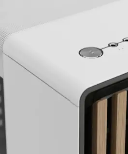 Alternative view of Fractal Design Case North Chalk бял TG Clear Tint