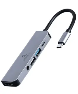 Gembird адаптер USB-C 5in1 PD HDMI Audio USB 3.1 USB 2.0