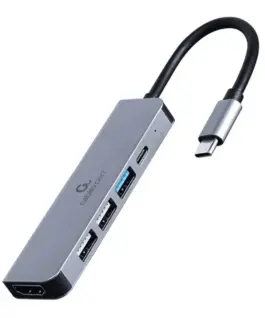Gembird адаптер USB-C 5in1 PD HDMI USB 3.1 USB 2.0x2