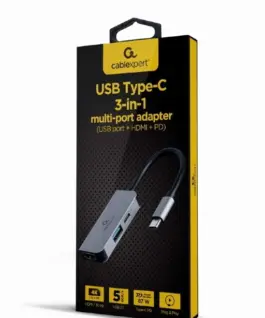 Alternative view of Gembird Hub USB-C PD HDMI USB 3.1