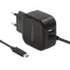 Qoltec зарядно 17W | 5V | 3.4A | USB + USB typ C