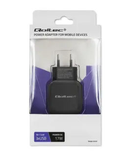 Qoltec зарядно 17W | 5V | 3.4A | 3xUSB