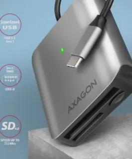 Alternative view of AXAGON AXAGON CRE-S3C, USB-C 3 .2 GEN 1 external card