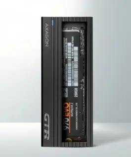 AXAGON THIN RIB 42-80mm box USB-C 3.2 Gen2 – M.2 NVMe SSD