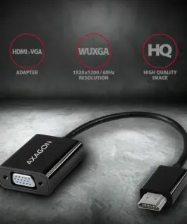 Alternative view of Видео адаптер AXAGON RVH-VGN, HDMI -> VGA Reduction / Adapter, FullHD