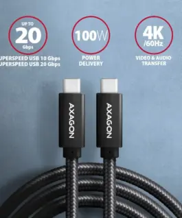 Alternative view of AXAGON AXAGON BUCM32-CM20AB wi re USB-C - USB-A 3.2 Ge
