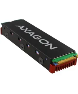 Alternative view of AXAGON CLR-M2 passive - M.2 SSD, 80mm SSD, ALU body, silicone thermal pads