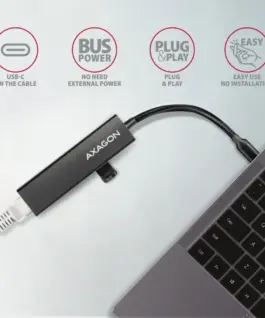 AXAGON Network card HMC-GL3A 3x USB-A + GLAN