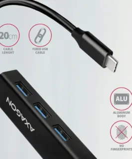AXAGON Network card HMC-GL3A 3x USB-A + GLAN