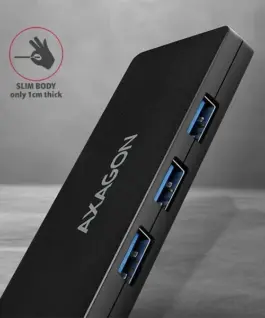 AXAGON HUE-G1A 4x USB3.2 Gen 1 SLIM hub w. 14cm Type-A кабел