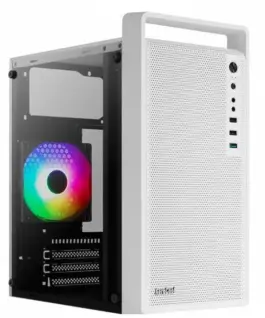 AeroCool кутия за компютър CS-109 RGB USB 3.0 Mini Tower бял